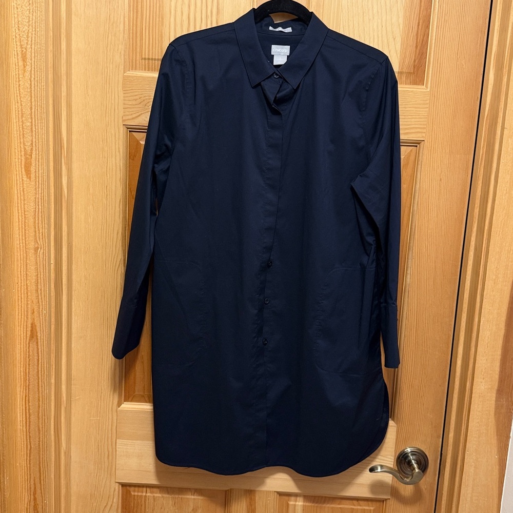 Chico's Dark Blue Chic Stretch Top